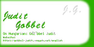 judit gobbel business card